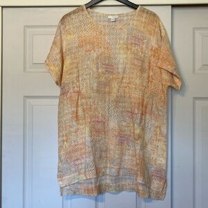 J. Jill purejill oversized short sleeve tunic top size S